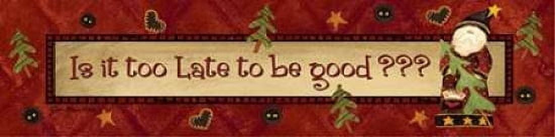 Too Late Canvas Art - Jo Moulton (12 x 36)