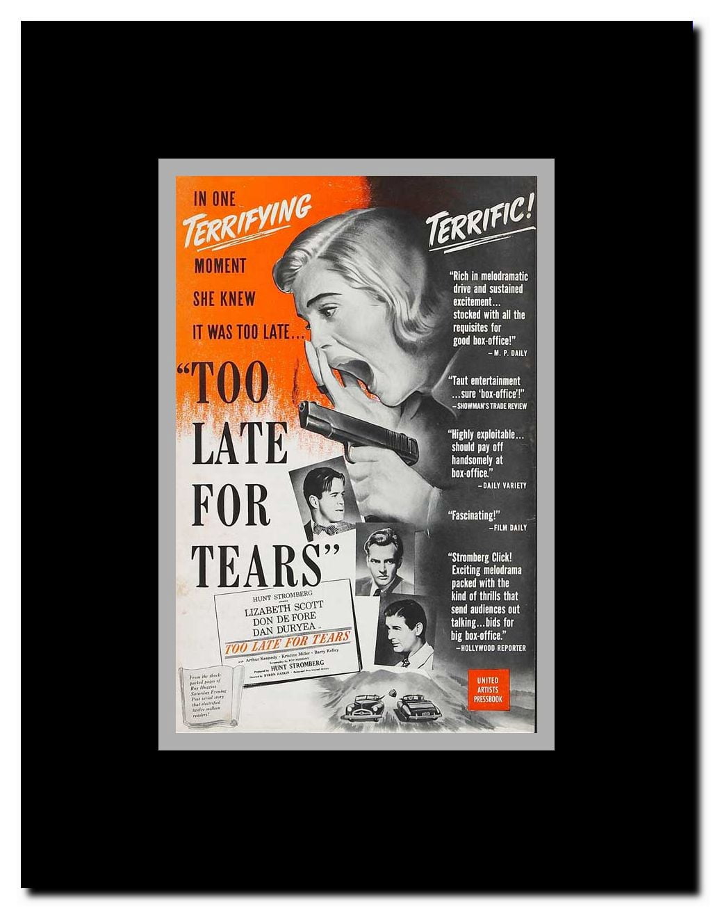 Too Late for Tears Framed Movie Poster