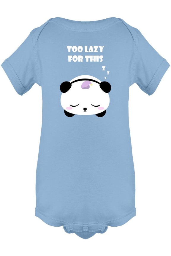 Too Lazy For This Panda Bodysuit Infant -Image by Shutterstock, Newborn