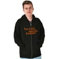 thumbnail image 1 of Too Lazy Ironic Halloween Costume Unisex Fleece Graphic Zip Up Hoodie Brisco Brands 3X, 1 of 5