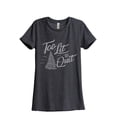 thumbnail image 1 of Too Lit To Quit Women's Fashion Relaxed T-Shirt Tee Charcoal Grey Large, 1 of 3