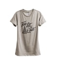 thumbnail image 1 of Too Lit To Quit Women's Fashion Relaxed T-Shirt Tee Heather Tan Large, 1 of 3