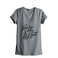 thumbnail image 1 of Too Lit To Quit Women's Fashion Relaxed V-Neck T-Shirt Tee Heather Grey Large, 1 of 3
