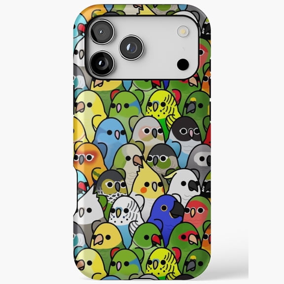 Too Many Birds Bird Squad Classic Cute Watching Aviary Case for iPhone 11 12 13 14 15 16 17 Pro Max
