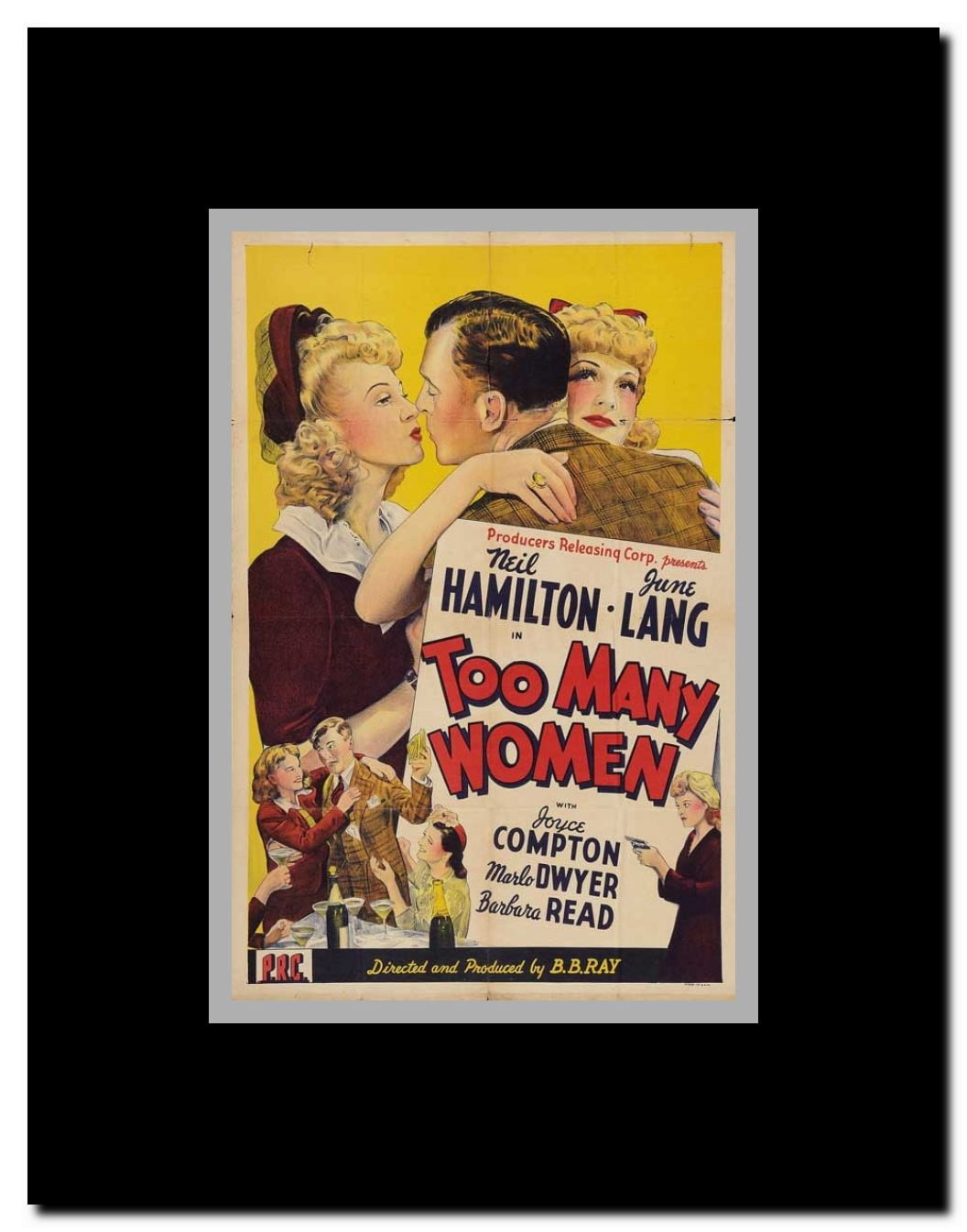 Too Many Women Framed Movie Poster