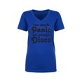 thumbnail image 1 of Too Much Panic Not Enough Disco Womens V-Neck T-Shirt, 1 of 2