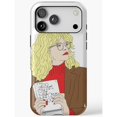 Too Smart for Her Own Good Blonde Reader Portrait Tough iPhone Case ...