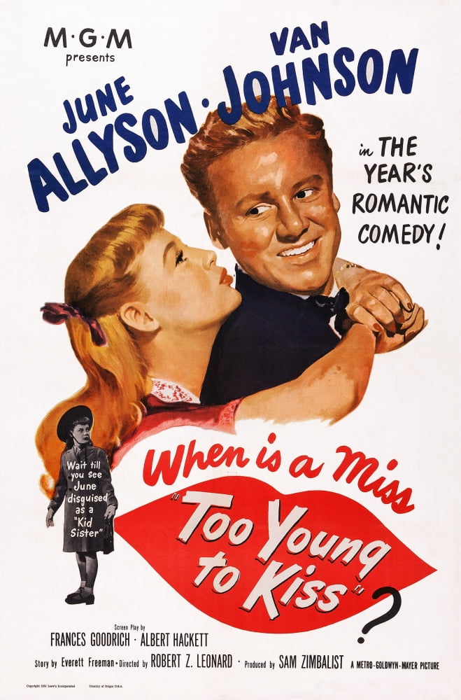 Too Young To Kiss U Canvas Art - (24 x 36)