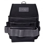 TooLux Compact Tool Pouch with Belt Clip   Heavy Duty 1680D Polyester Utility Bag for Electricians, Multi Slot Tool Organizer