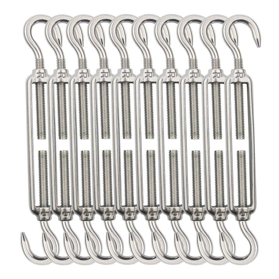 TooTaci 10 Pack Turnbuckle Hook and Hook, 304 Stainless Steel ...