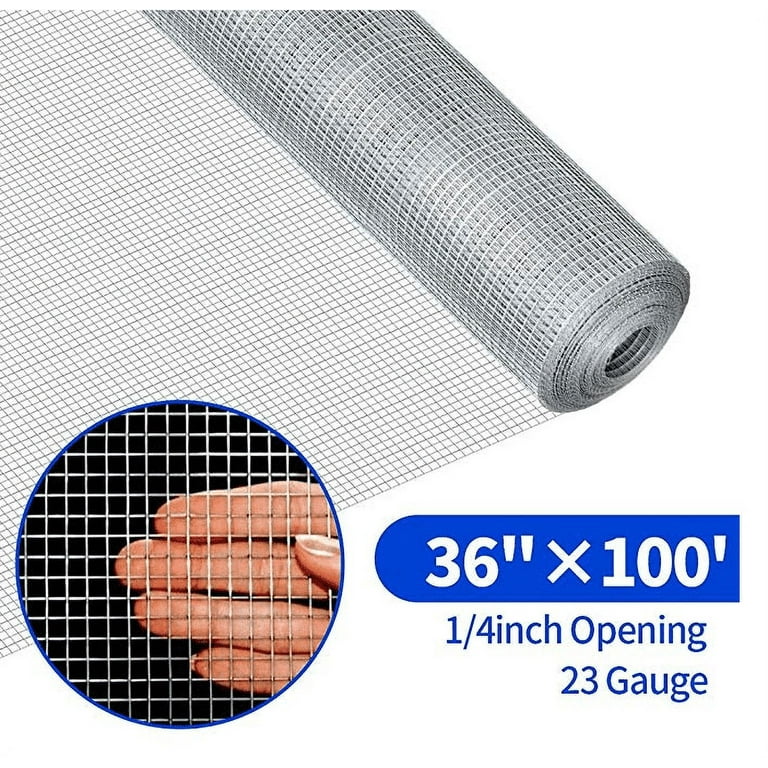 915mm x 30m Galvanised Welded Wire Mesh Roll Poultry Netting for Chicken  Rabbits Run Small Animals Outdoor Garden Farm Decorative Fence on OnBuy