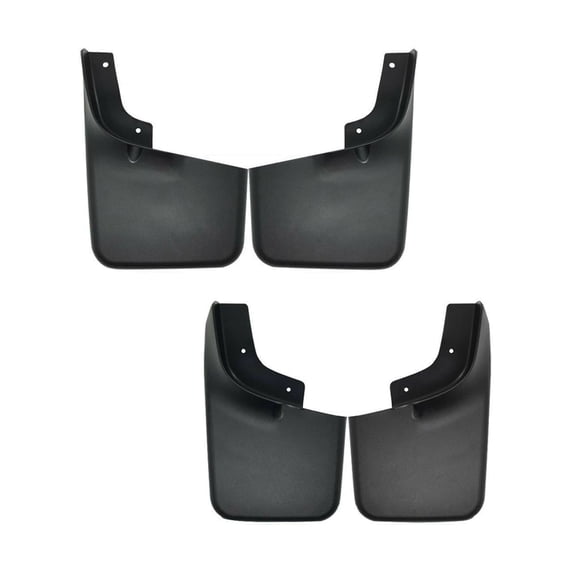 Toodiver 4pcs Flaps /Splash Guards/Mudguards Front Rear Lower Side Black Tpo Flexible Plastics for Ford for F150 2004-2014 Will Not Clear the Power Deployable Running Boards FL3Z-16A550-C