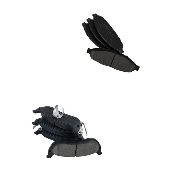 Toodiver Ceramic Disc Brake Pads Front & Rear Kit for Chrysler for Pacifica 3.5L 2004-2006 & 3.8L 2005-2008 & 4.0L 2007-2008 Suv