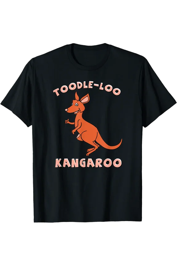 Toodle-Loo Kangaroo Cute Cartoon Animal Lover Design T-Shirt