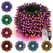 Toodour Halloween Lights Indoor, 82ft 200 LED Halloween String Lights with Remote, RGB Color Changing Lights Decorations