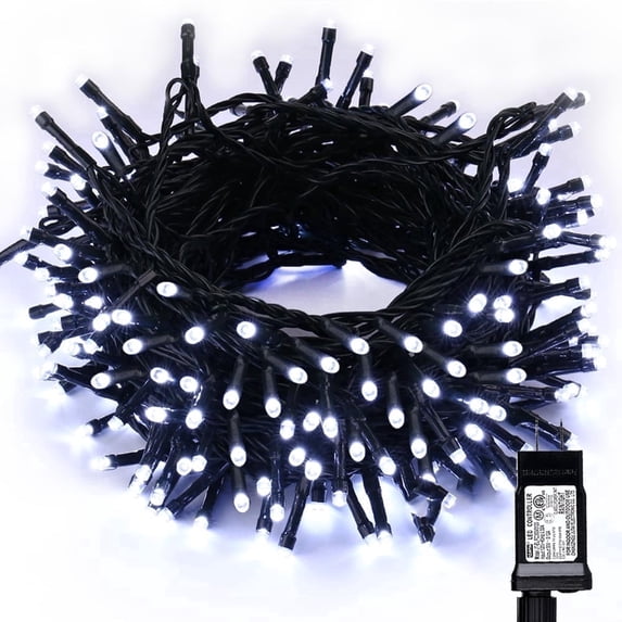 Toodour Christmas Lights White, 82ft 200 LED Christmas String Lights ...