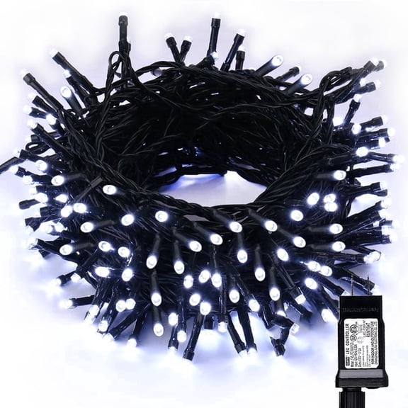 Toodour Christmas Lights White, 82ft 200 LED Christmas String Lights with 8 Modes, Timer, Connectable Plug in Christmas Outdoor Indoor Lights for Home Garden Party Xmas Tree Decor