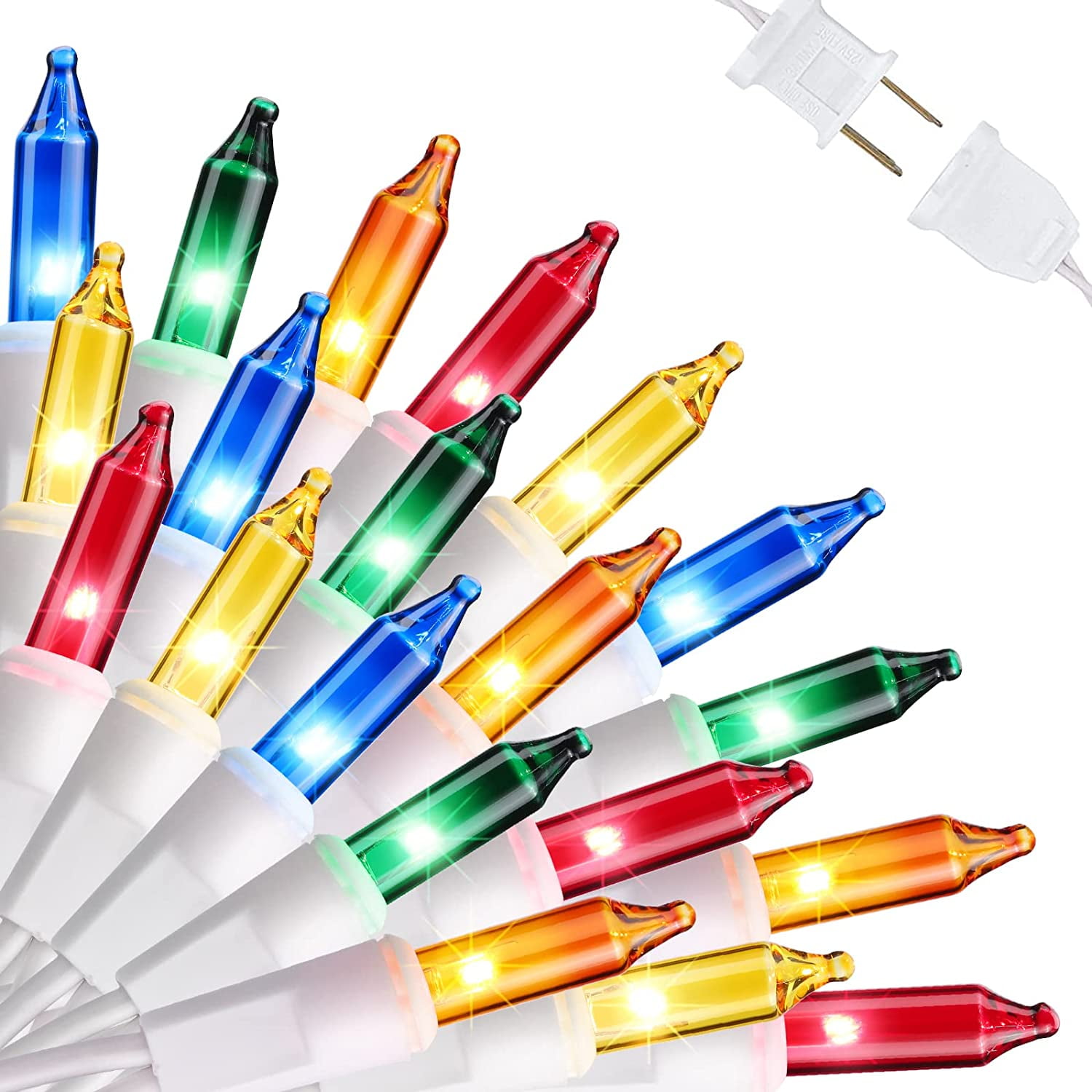 Toodour Easter Lights Multicolor, 49.2ft 150 Count Incandescent Bulb