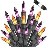 Toodour Multicolor Christmas Lights, 26.5ft 100 Count Incandescent Christmas String Lights, UL Certified Connectable Green Wire Xmas Lights for Home, Holiday, Party, Tree Decorations