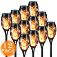 thumbnail image 1 of Toodour Outdoor Solar Lights, 12 Pack LED Solar Torch Lights with Flickering Flame, Waterproof Lighting Decoration for Patio Garden Yard Pathway Landscape, 1 of 8