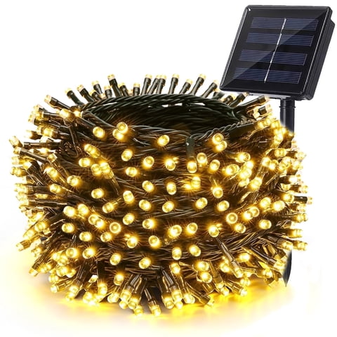Toodour Solar String Lights Outdoor Waterproof, 72ft 200 LED Solar Powered Christmas Lights with 8 Modes for Garden Yard Party Wedding Tree Decor (Warm White)