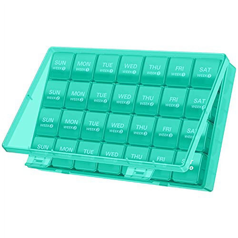 TookMag Monthly Pill Organizer 28 Day Pill Box Organizerd by Week