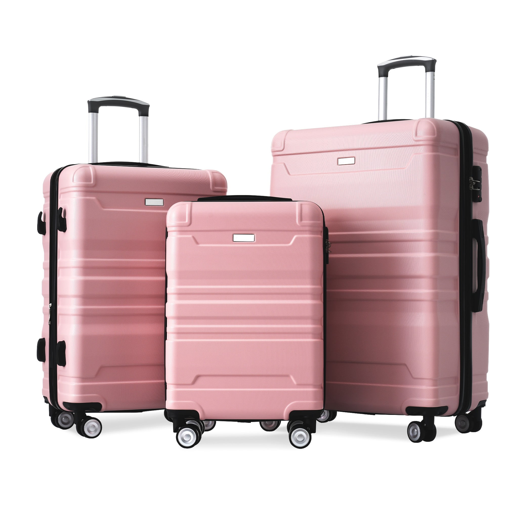 Tookss 3 Piece Hardshell Luggage Sets, Expandable Suitcase Sets With Spinner Wheels And TSA Lock