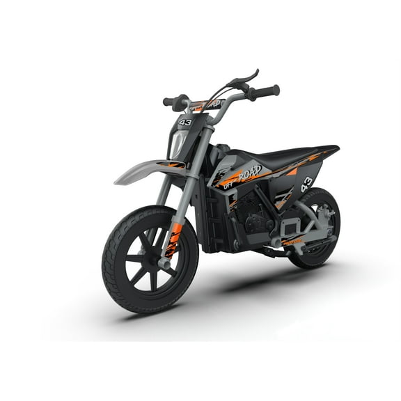 Tookss 36V Electric Motocross Bike, Up to 17 MPH, Double Suspension, Manually Operated Double Brakes, Twist Grip Throttle