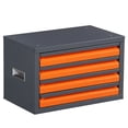 thumbnail image 1 of Tookss Drill Bit Organizer Case, Drill Bit Dispenser Cabinet With Labels, Widened Handles, 4 Drawers, Rust-proof Stackable 4-Drawer Drill Bit Dispenser For Alloy Steel Wood, 1 of 8