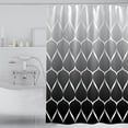 thumbnail image 1 of Tookss Fabric Geometric Shower Curtain Set with 12 Hooks Thickened Washable Quick-Drying Bath Curtains for Bathroom 71 x 71 Inches, 1 of 8