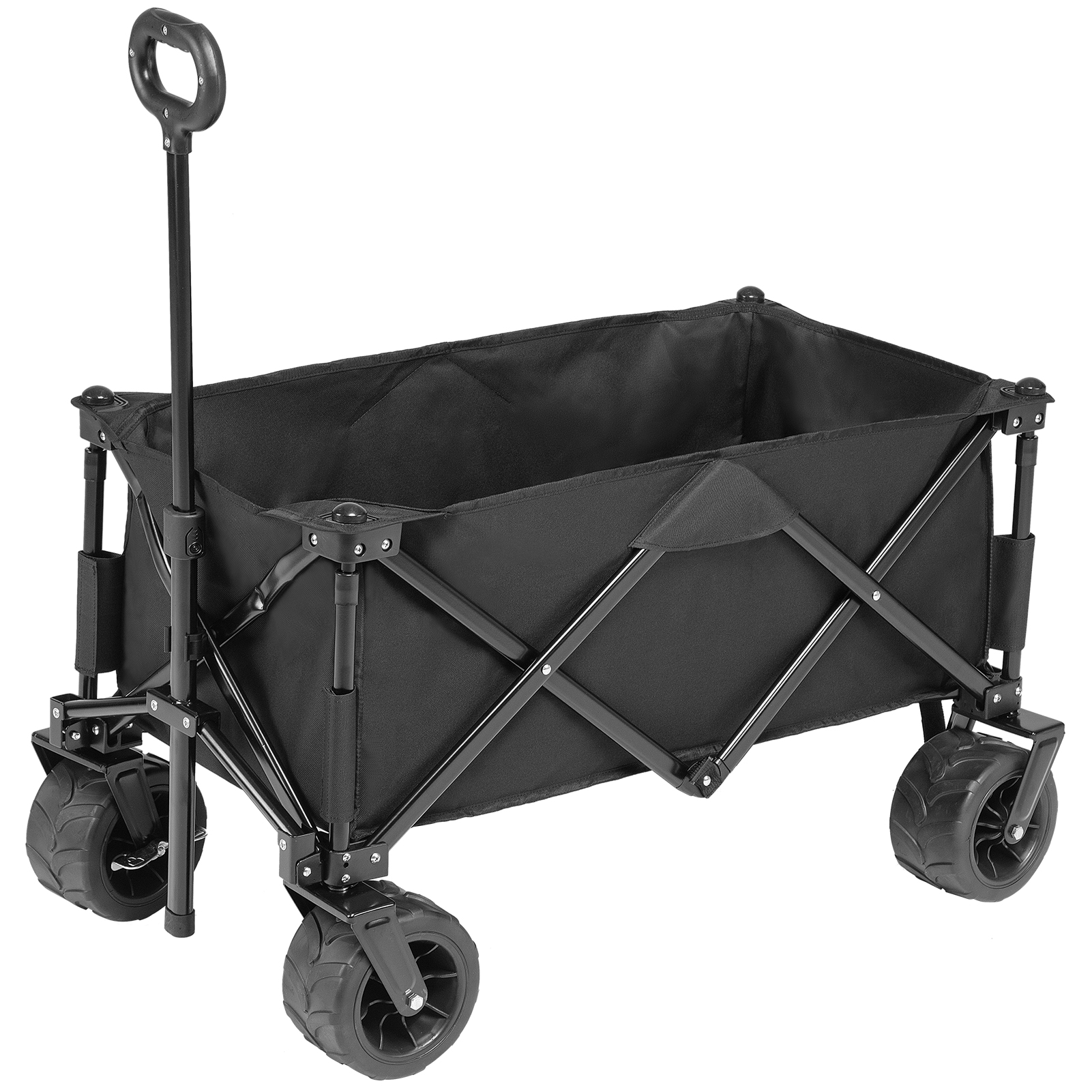 Tookss Folding Wagon Cart, Collapsible Large Carrying Capacity Beach