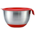thumbnail image 1 of Tookss Mixing Bowls Anti-slip Silicone Bottom Stainless Steel Egg Bowl With Scales Handle Salad Bowl With Lid Baking Basin, 1 of 9