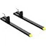 Tookss Pallet Forks 60"1500Lbs Max,Clamp On Tractor Bucket Forks with Adjustable Stabilizer Bar,Heavy Duty Front Loader Forks,Fork Attachment for Skid Steer,Loader Bucket