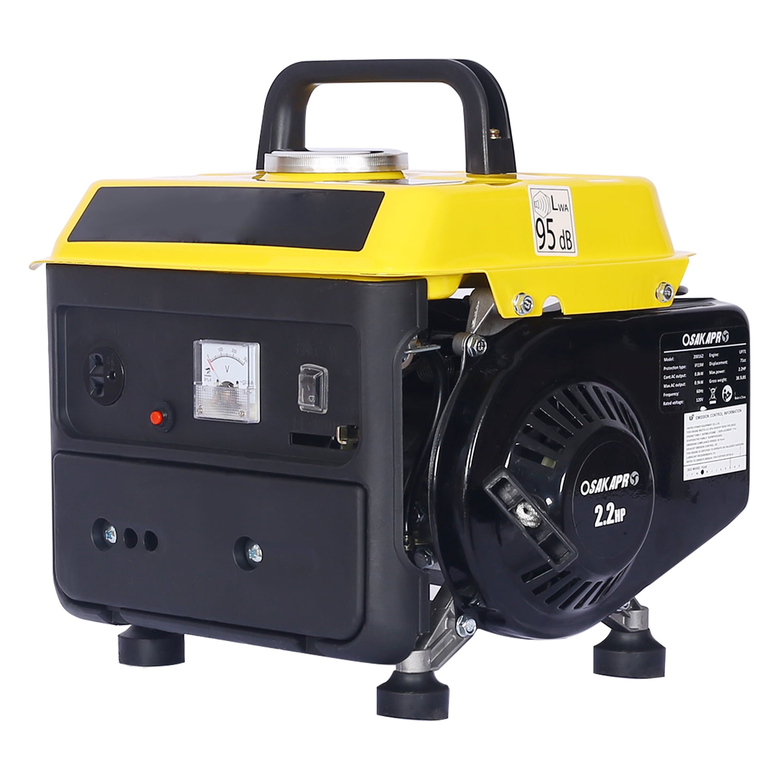 Tookss Outdoor Portable Generator 900W Low Noise Gas Powered Generator For Backup Home Use Outdoor Camping Travel