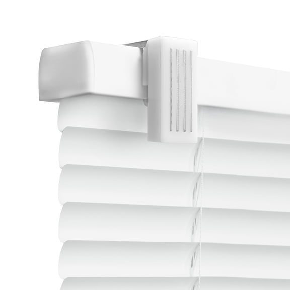 REGAL estate No Drill Cordless 1" Magnet Mini Blinds, Easy Install Door Blinds, 25" W x 42" H, White