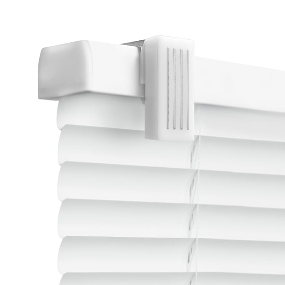 REGAL estate No Drill Cordless 1" Magnet Mini Blinds, Easy Install Door Blinds, 25" W x 72" H, White