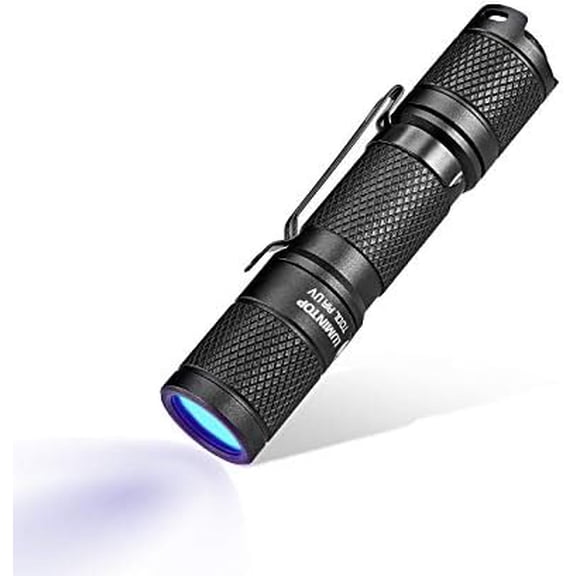Tool AA UV Flashlight Black Light, 365nm Ultraviolet Blacklight IP68 Waterproof 2 Modes for Pet Stains, Hunting Scorpions, Resin Curing, Leak Inspection$$Tools & Hardware Other
