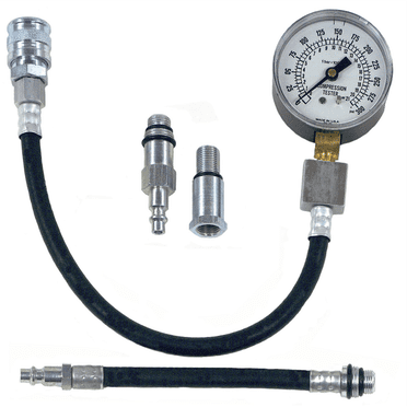 Engine Cylinder Compression Tester Kit – Gas Engine Diagnostic Tool With Multiple Scales