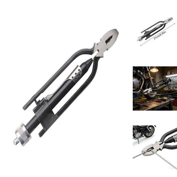 Tool Bag 2 Heavy Duty Wire Twisting Pliers for Electrical Marine and Motorcycle Applications -Function Hand Tool for Secure Conductor Bends, 21 cm, Black