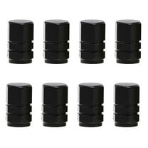 Tool Bag Clearance! JWDX Stainless Steel Valve Cap Black Nut 8Pcs, 8 Tire Stem Caps Wheel Covers Car Tire Cap Hexagon Shape (Black)