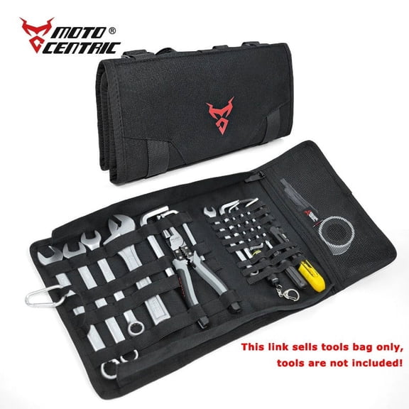 Tool Bag Large Wrench Roll Up Portable Pouch Bag Folding Storage Kit Pockets Kit for Motorcycle/Motocross Riding New