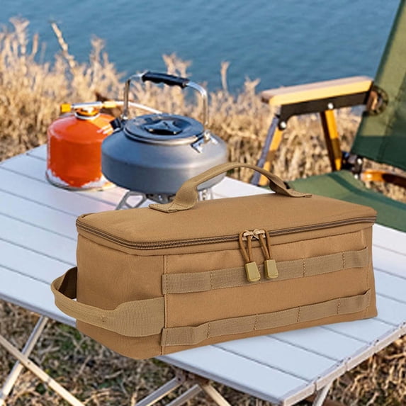 Tool Bag Tool Tote Bag 34cmx14cmx14cm Garage Cooking Utensils Organizer Multipurpose Accessories Heavy Duty Instrument Pouch Khaki