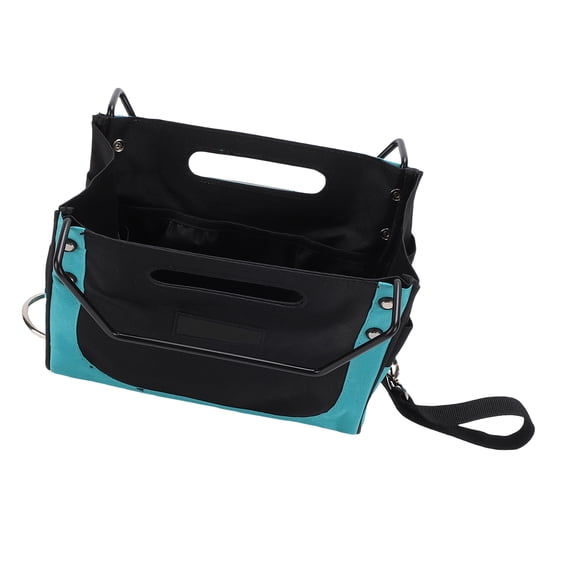 Tool Bags Accessory Kit Multiple Pockets Step Ladders Easy Access to Repair Tools Durable 600D Oxford Fabric: Made from cloth, this tool bag is designed to withstand the rigors of