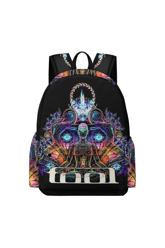 Tool Band Adult Backpack Bookbag Large Capacity Daypack Rucksack for Outdoor Travel