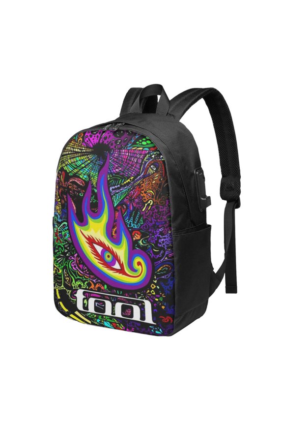Tool Band Backpack Book Bags Casual Daypack For Travel Work Office