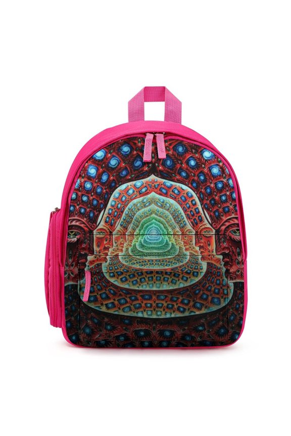 Tool Band Backpack Large Capacity Shoulder Satchel Simple Printed Knapsack Bookbag