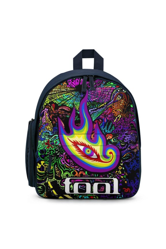 Tool Band Backpack Large Capacity Shoulder Satchel Simple Printed Knapsack Bookbag