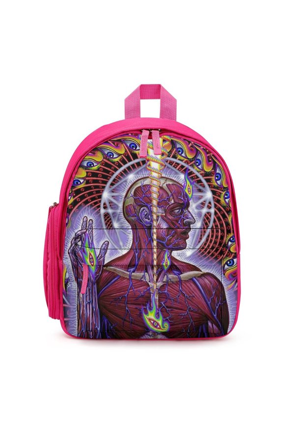 Tool Band Backpack Large Capacity Shoulder Satchel Simple Printed Knapsack Bookbag