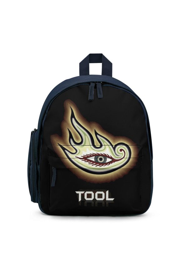 Tool Band Backpack Large Capacity Shoulder Satchel Simple Printed Knapsack Bookbag