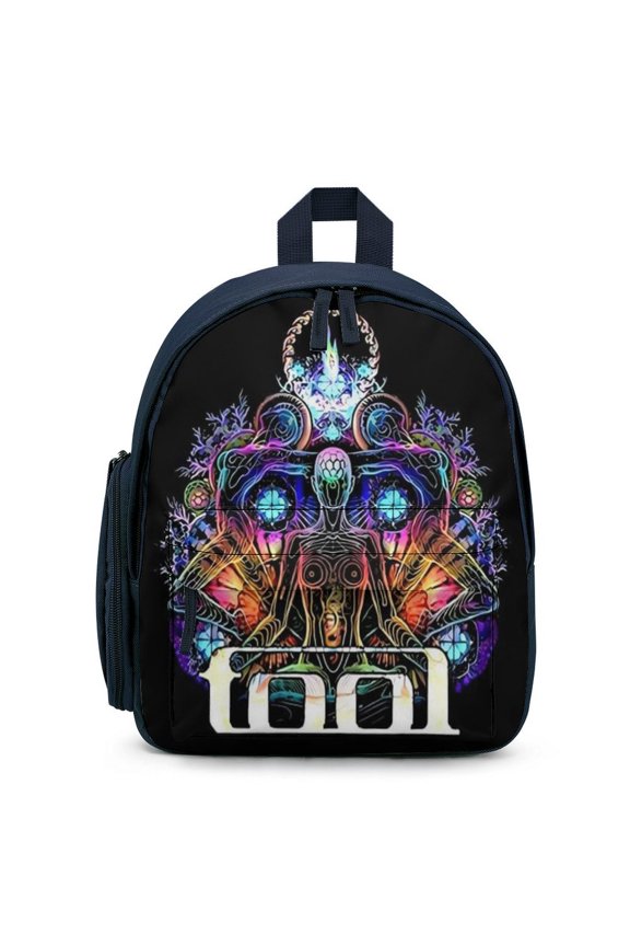 Tool Band Backpack Large Capacity Shoulder Satchel Simple Printed Knapsack Bookbag
